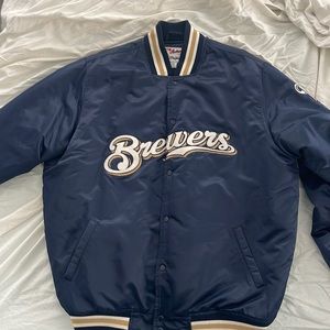 Milwaukee Brewers varsity like jacket fall winter spring jacket